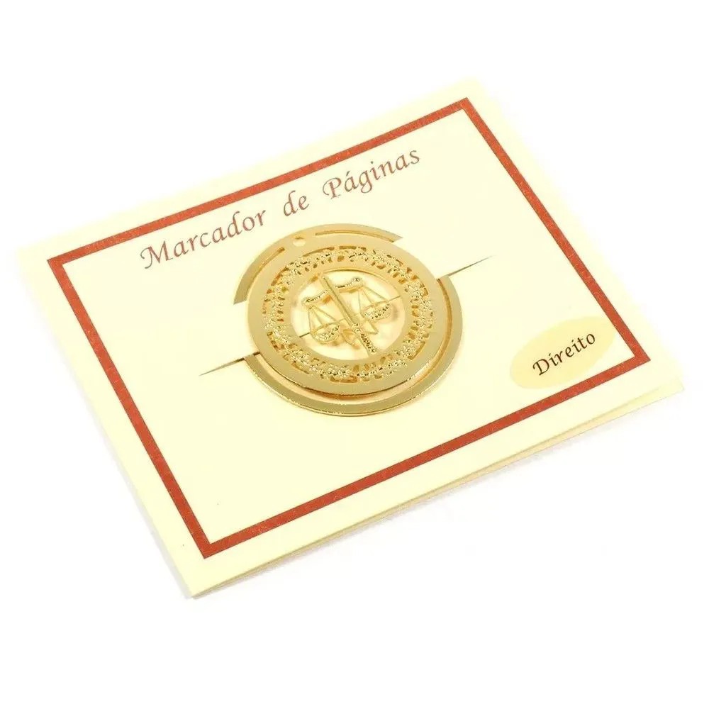 Marcador De Página Folheado A Ouro Direito Advogado Berkat SKU 4211