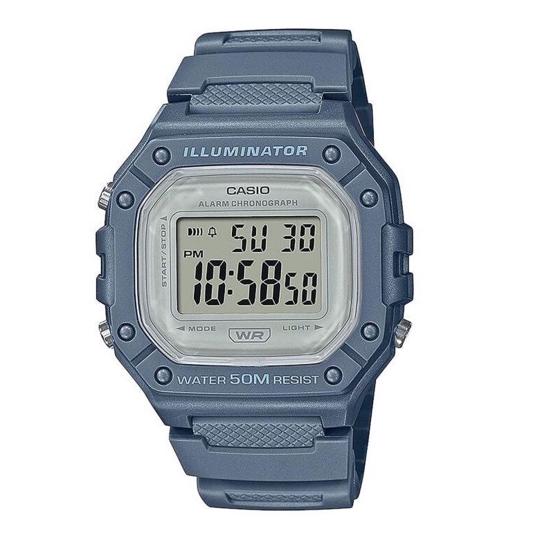 Relógio Masculino Casio Digital Standar W-218HC-2AVDF-SC