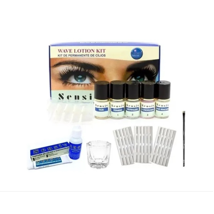 Lash Lifting Sensiv + Tintura Sensiv + Bigudinho + Pincel
