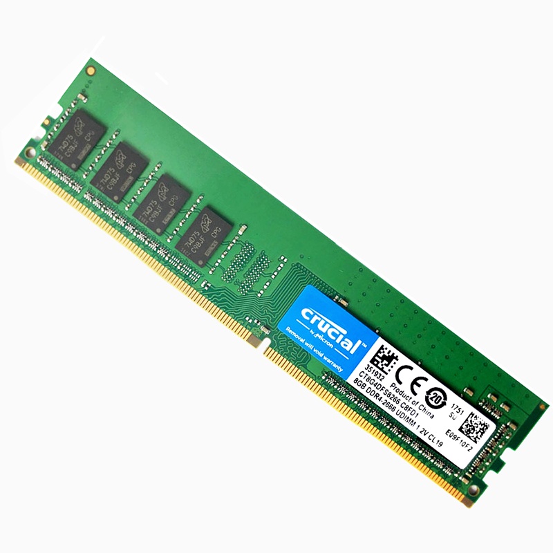 DDR4 Crucial 4GB 8GB 16GB DDR4 2133MHz 2400MHz 2666MHz 3200MHz PC4 288 Pinos Memória De Mesa Dimm Ram