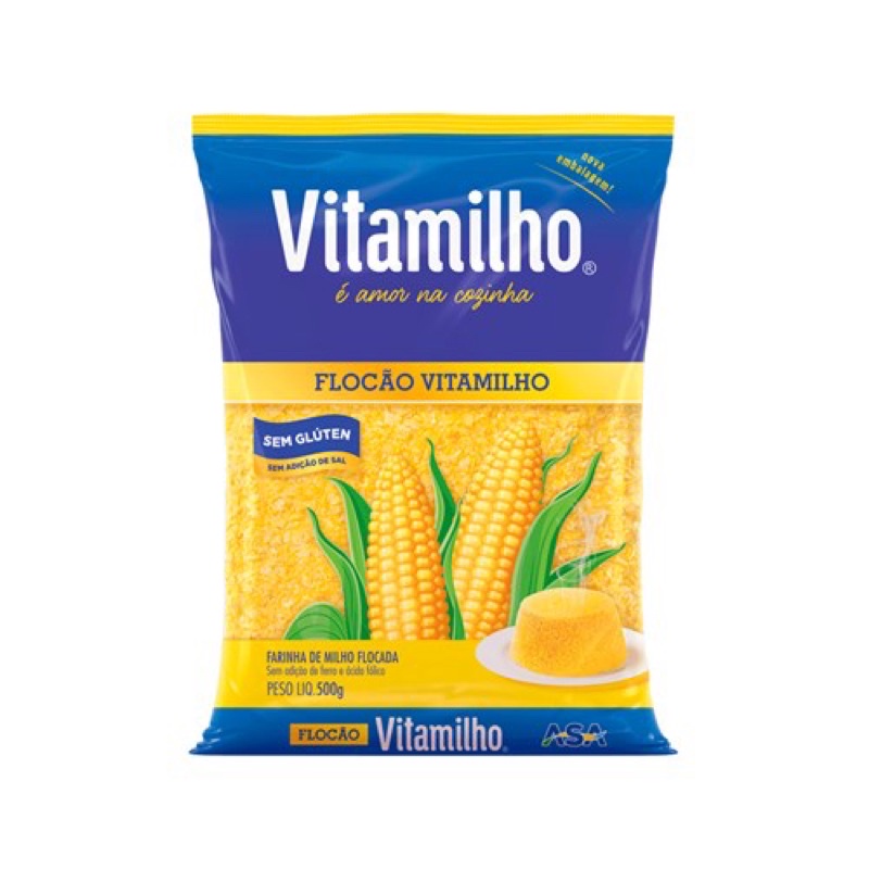 Flocão de Milho sem Glúten Vitamilho Pacote 500G