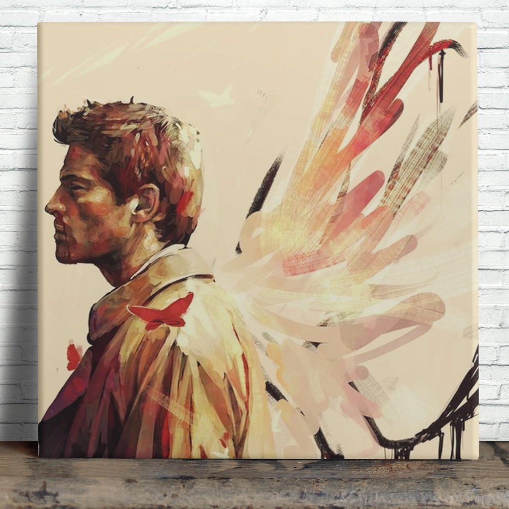 Quadro Decorativo Supernatural Castiel Azulejo Shopee Brasil