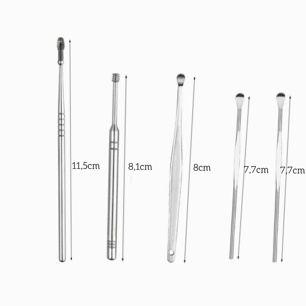 Kit 6 De Limpeza/ Removedor De Cera De Ouvido / Removedor De Limpeza De Cera Promoções