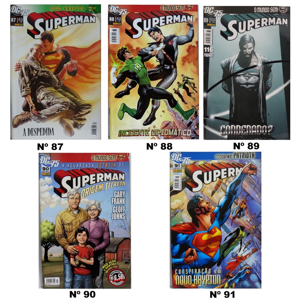 Hq  DC Superman 1ª Série Panini - Vários Números - Complete Sua Coleção Aproveite Os Preços de Promoção