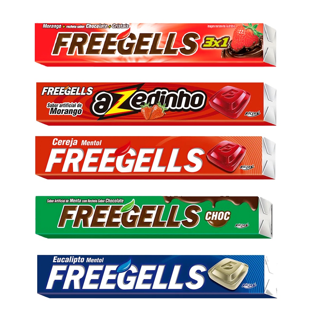 Drops e Balas Freegells - Sabores Diversos