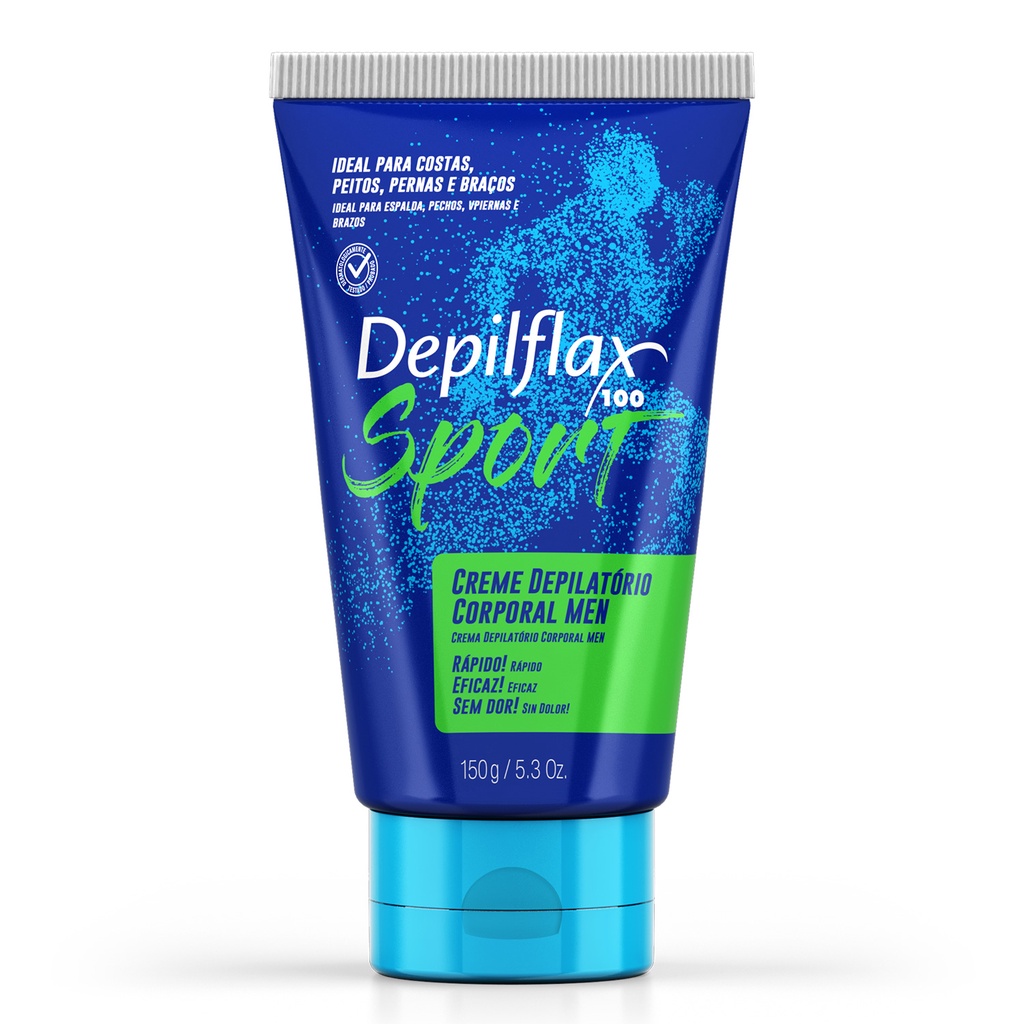Creme Depilatorio Masculino Sport Corporal 150g Depilflax Sport