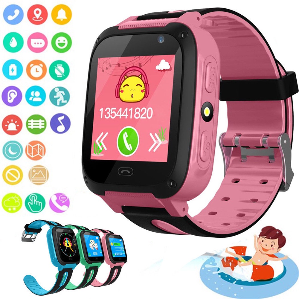 Relógio Inteligente Infantil S4 À Prova D'água Chamada Smartwatch GPS ...
