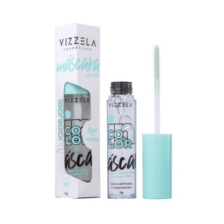 Rímel Máscara de Cílios Vizzela Incolor Vegana Efeito Natural 5g
