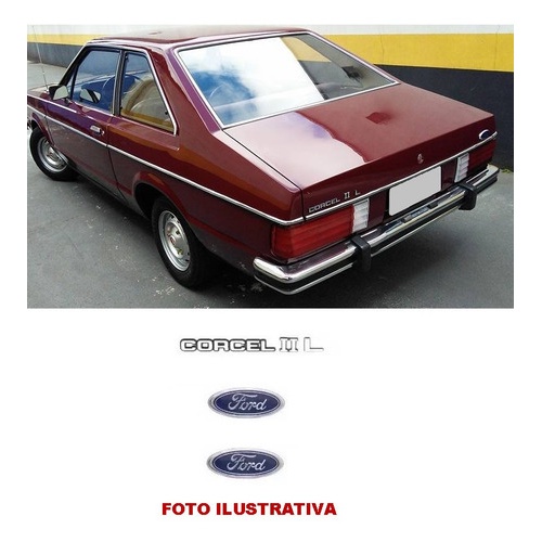 Kit Emblemas Corcel Ii L  - Ford