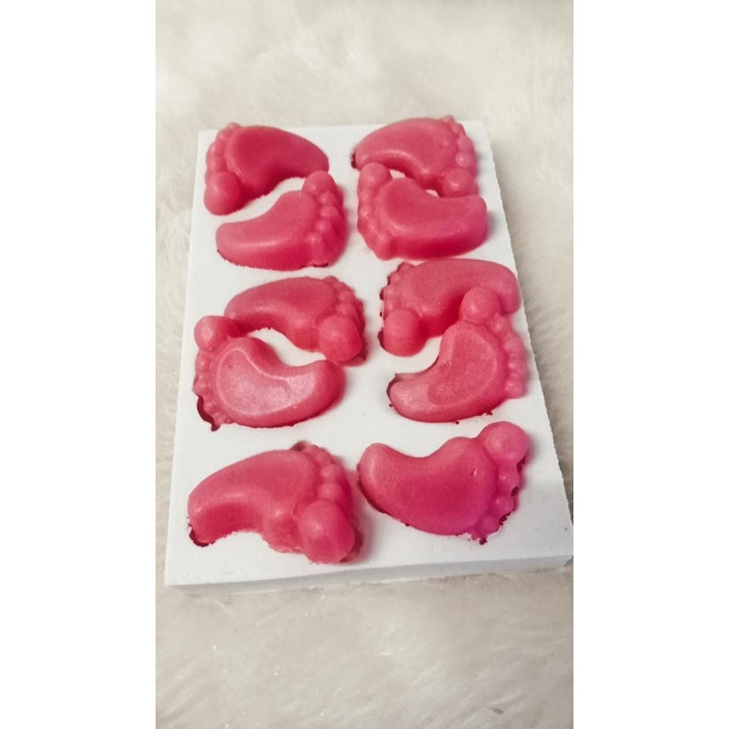 0124 Molde de Silicone  - Pezinho 10 Cavidades