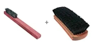 Kit 2 Escovas Para Lustrar Sapato Engraxar Calçado Ou Coturno Condor