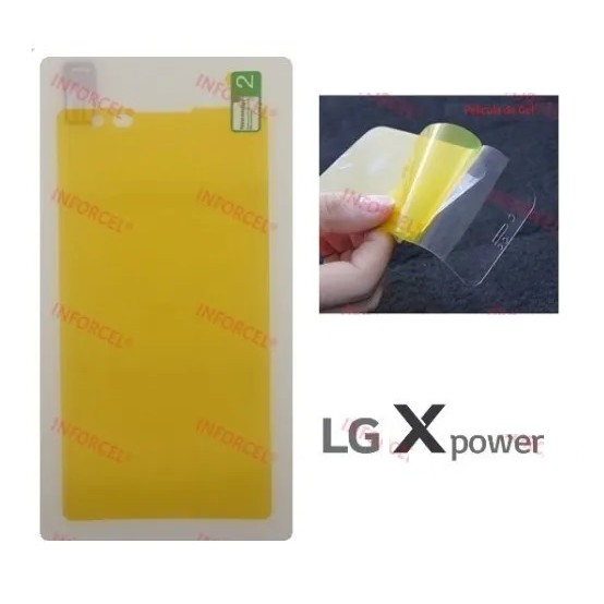 Película de Silicone Gel LG X Power K220 X-POWER Cobre Tela Toda