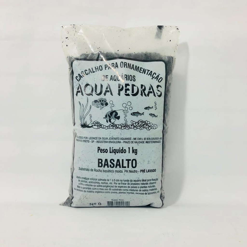 SUBSTRATO AQUAPEDRAS BASALTO N0 - 1KG