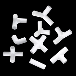 Diâmetro Interno 8/12/16mm Cotovelo Reto Conector T De 4 Vias 60 90 120 135 Graus PVC DIY Guarda-Roupa Tenda Adaptador D