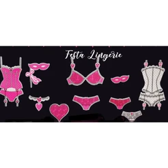 Painel decorativo festa aniversário infantil TEMA FESTA LINGERIE cod: 82.13