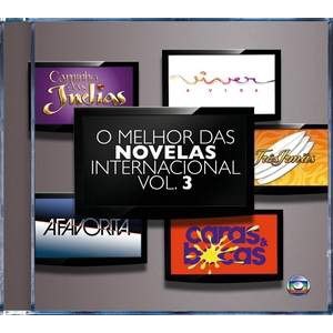 CD O Melhor das Novelas Internacional Vol. 3 - Novo Original Lacrado Pop Internacional Rede Globo