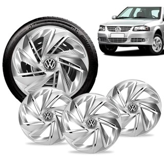 Jogo 4 Carlota Esportiva Nitro Silver Aro 13 Vw Gol G1 G2 G3 G4 G5 Up em Oferta na Shopee