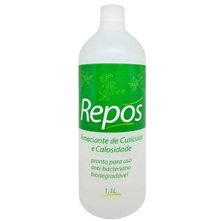 Amaciante Amolecedor e Removedor de Cutículas e Calosidade para Unhas Líquido Repos 1,1 Litros