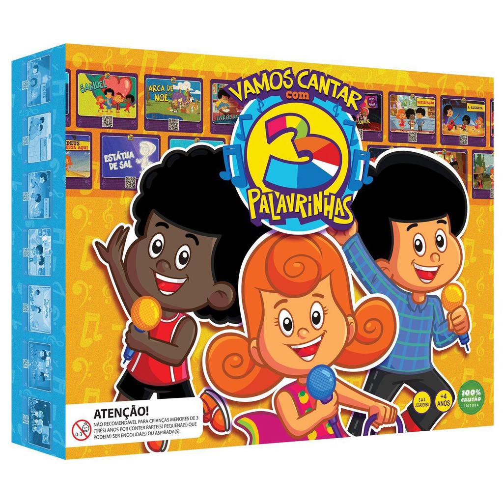 Jogo De Tabuleiro Vamos Cantar Com 3 Palavrinhas em Oferta na Shopee