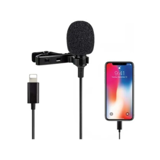 Microfone Para iPhone De Lapela Lightning Lives Youtuber