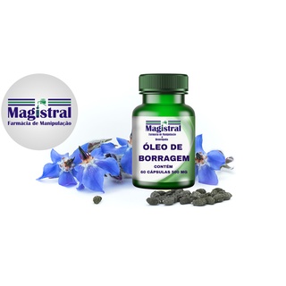 Óleo de Borragem 500mg 60 cápsulas