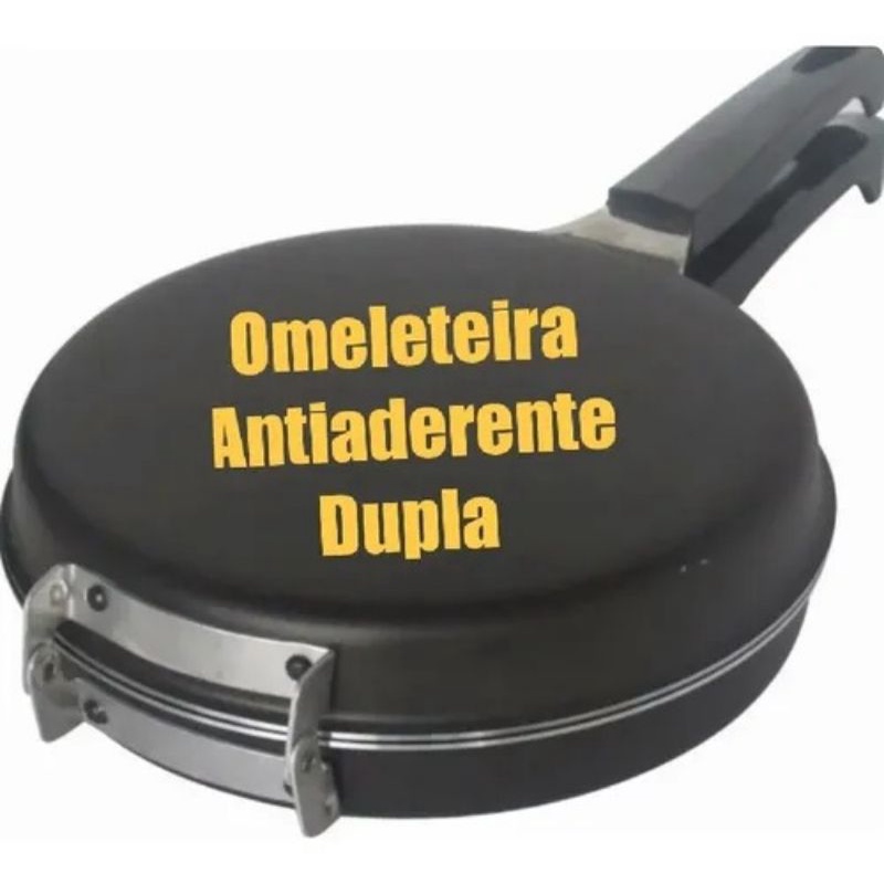 Omeleteira Dupla Jolly Antiaderente / Frigideira Fixa Panquequeira