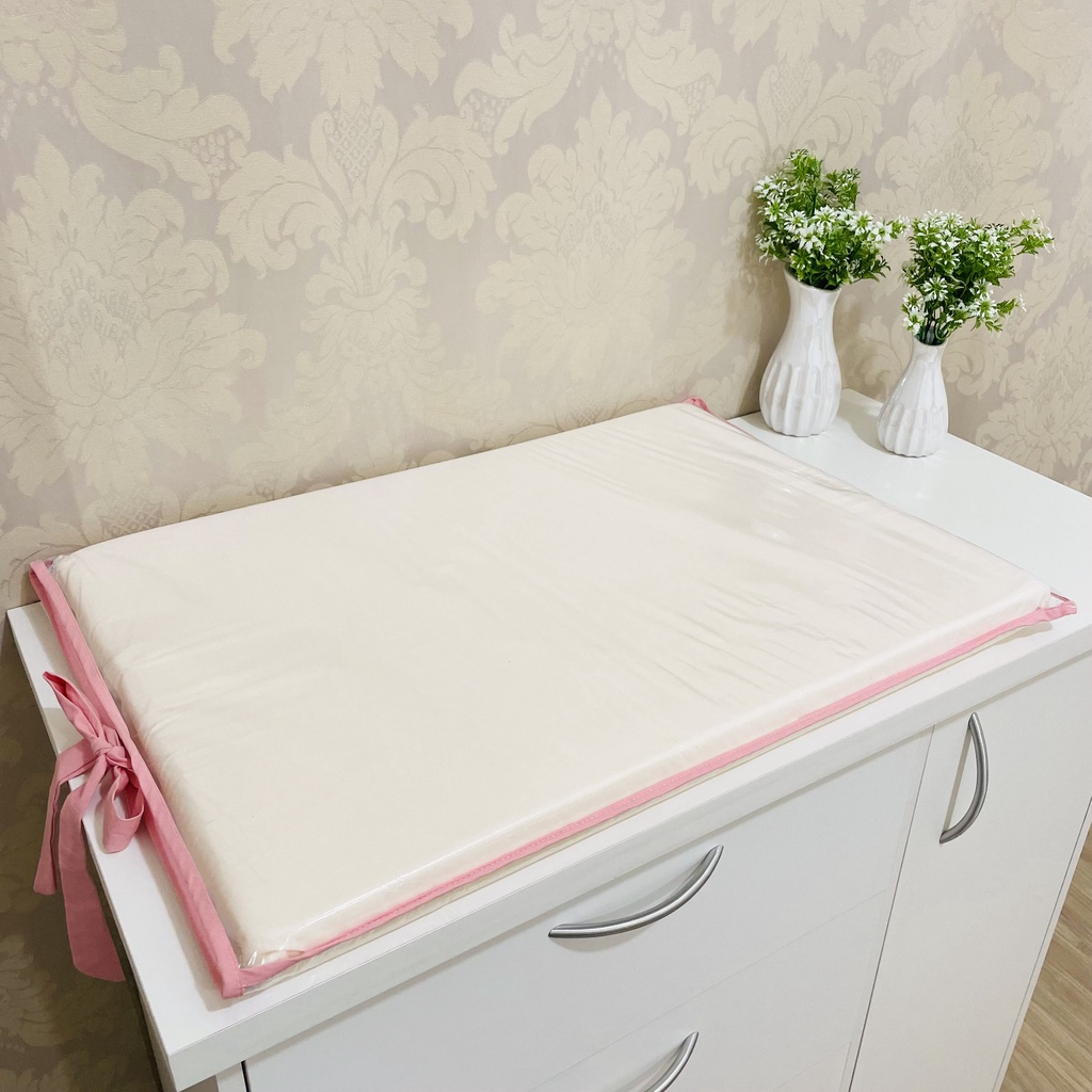 Trocador Plastificado de Nenem Com Amarras  - Oferta - Bebe - Atenas