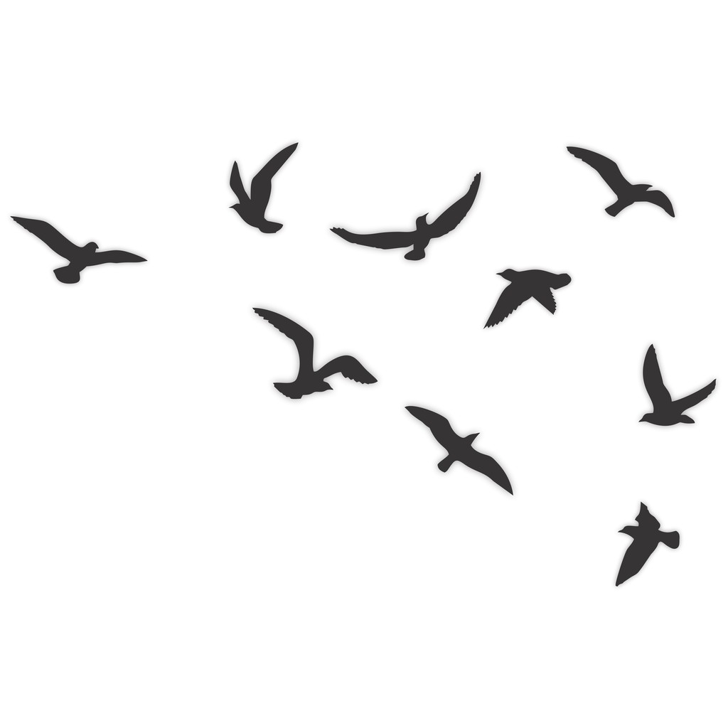 Aplique MDF Pássaros Decoração Parede Sala Quarto Kit Decorativo em Oferta na Shopee