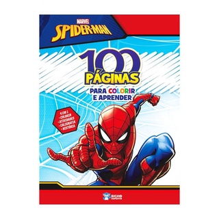100 Páginas para Colorir Marvel - Homem Aranha
