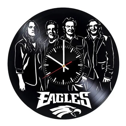 Banda Eagles - Relógio Disco De Vinil Decoração
