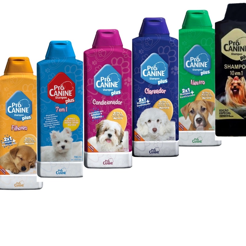 Shampoo Para Cachorro E Gato 700ml Pró Canine Plus