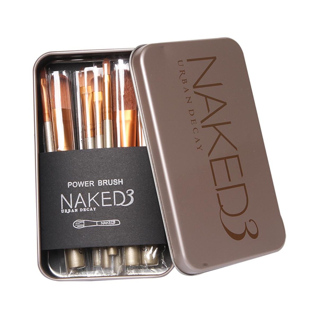 Kit Pincel Estojo Profissional Maquiagem Naked Beecost