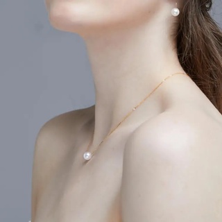 Prata 925 Sterling Colar De Pérolas De Água Doce Natural Para Meninas E Mulheres