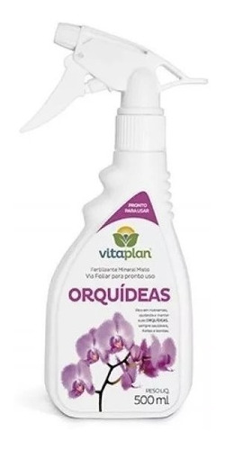 Fertilizante Foliar Orquídeas Pronto Para Uso 500ml Vitaplan