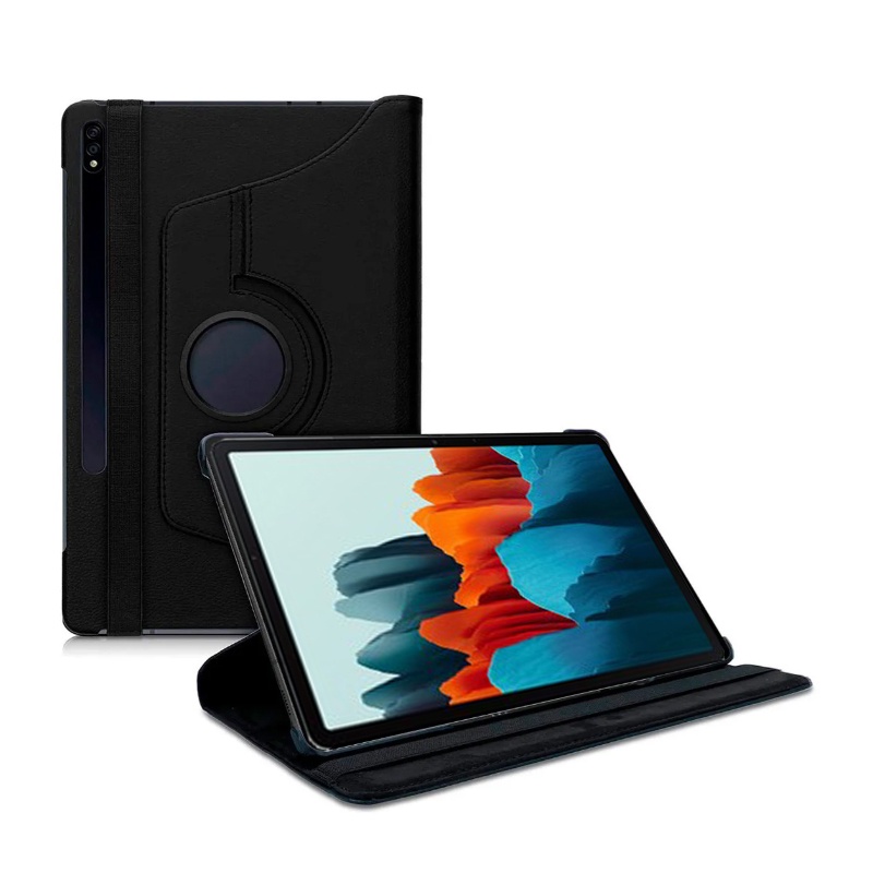 Capa para Samsung Galaxy Tab S7 ou S7+ Plus / FE 12.4p / 11p - Giratória 360 Executiva Capinha Case Tablet Película