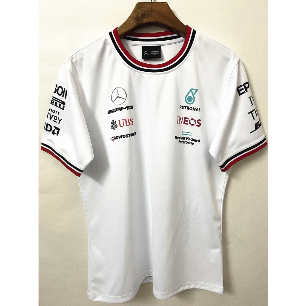 Camiseta POLO Mercedes AMG Petronas F1 2021 - Branca Preta