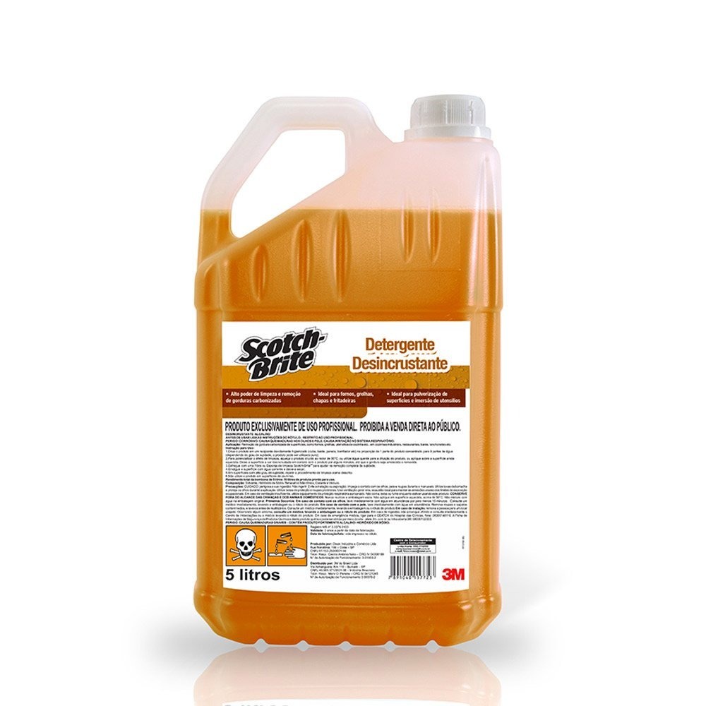 Detergente, Desincrustante,5 Litros Desengordurante , 3m Original em Oferta na Shopee