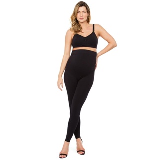 Calca Legging Gestante Plie Maternidade Cintura Alta em Oferta na Shopee