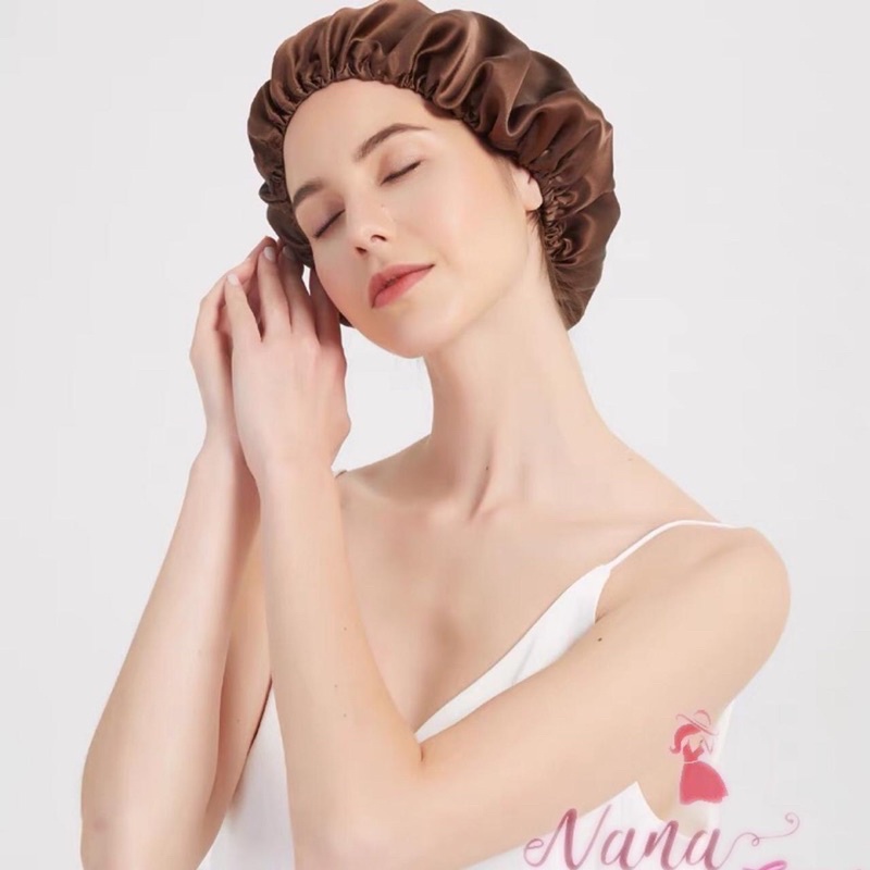 Touca/toca De Cetim Anti Frizz Para Dormir Cabelo Cacheado e Liso
