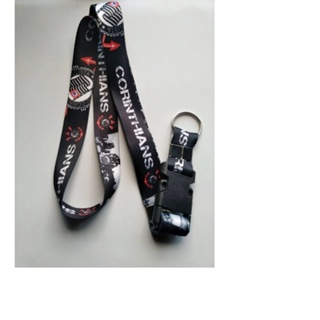 Chaveiro Cordão Moto Pescoço Fecho Engate Rápido Crachá Chaveiro Corinthians em Oferta na Shopee