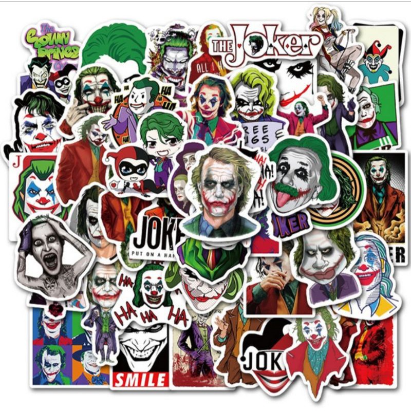 Adesivos Coringa, The Joker. Pacote com 2, 5 e 12 adesivos. | Shopee Brasil