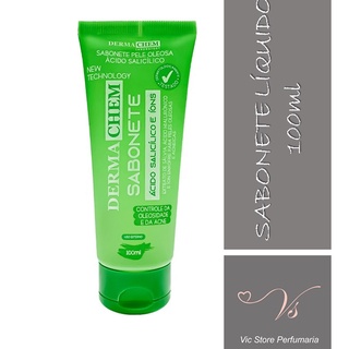 Sabonete Líquido Facial Pele Oleosa Ácido Salicílico 100ml Dermachem