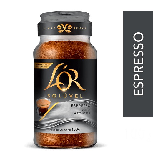 Café Lor Solúvel Espresso vidro com 100 g Intenso e aveludado em Oferta na Shopee