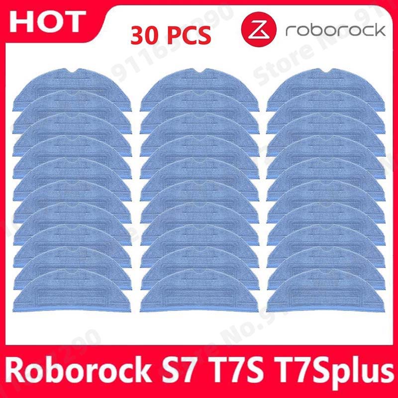 Set Ricambio Spazzola + Panni Per Roborock T7S, S7, T7S Plus – 1 Spazzola Principale + 2 Panni Lavabili, Accessori Compatibili - 3