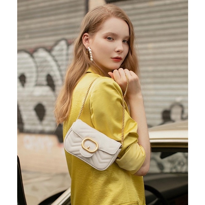 Bolsa Feminina PEQUENA Transversal Alça de Corrente Bolsa de Festa