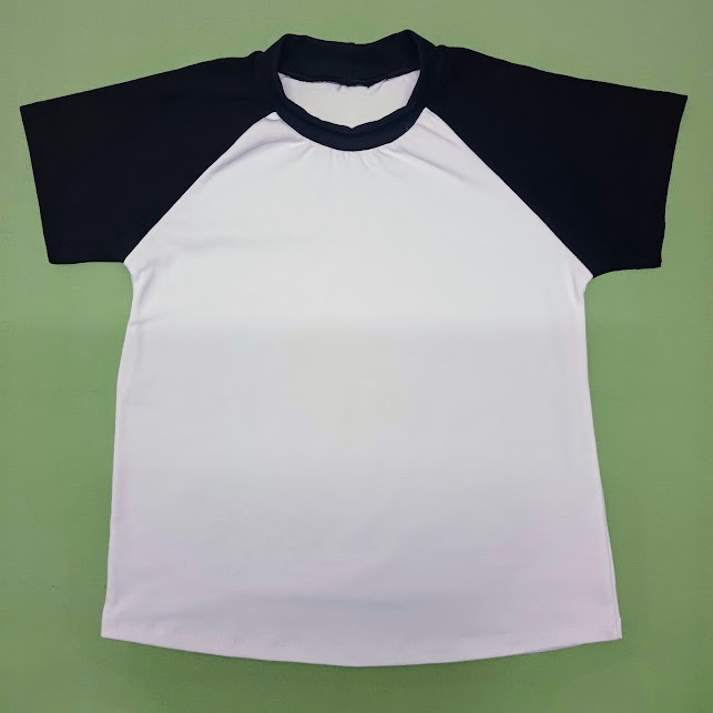 Roupa Masculina Camiseta Básica Masculino Menino Manga Raglan Curta - 96% Algodão 4% Elastano