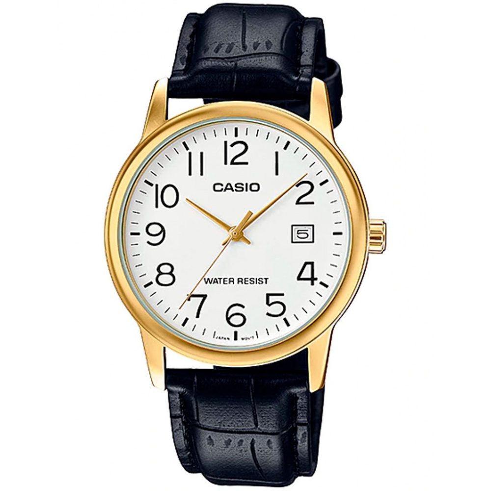 Relógio Casio Masculino Collection Couro Mtp-V002Gl-7B2Udf - Watches