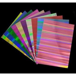 Papel Lamicote Holográfico 230g kit com 5 folhas