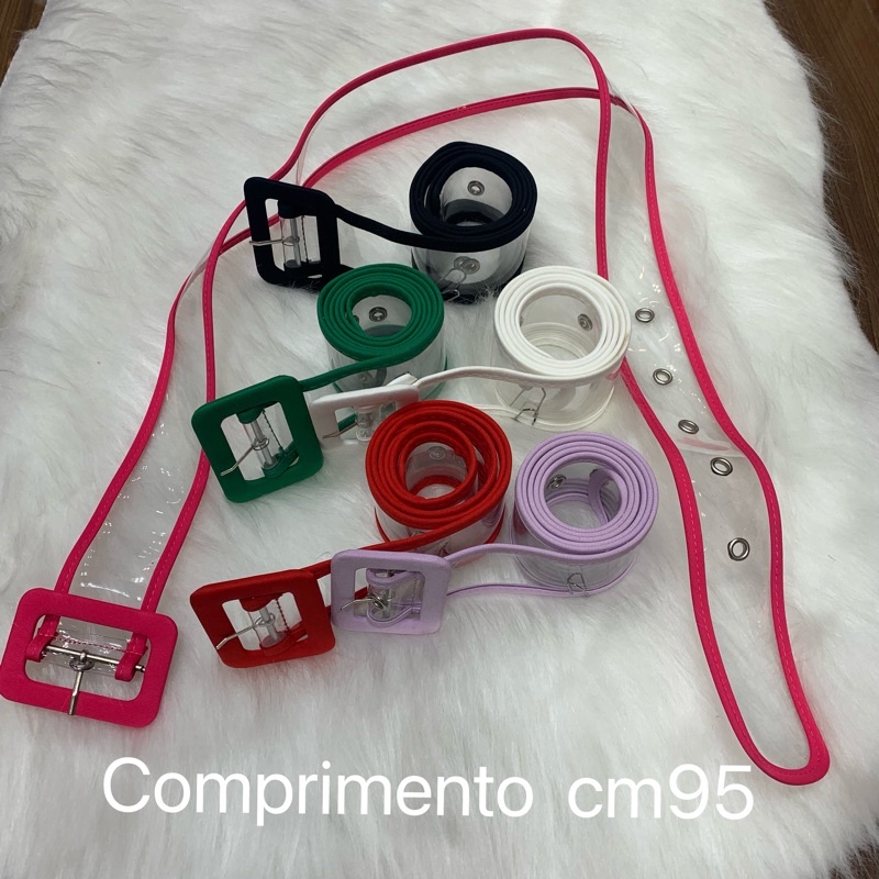 Cinto feminina com plástico comprimento 98CM em Oferta na Shopee