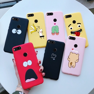 Xiaomi MI 5X Mi A1 Casing Lovely Printing Candy Color Soft Silicone TPU Protective Cover Phone Case
